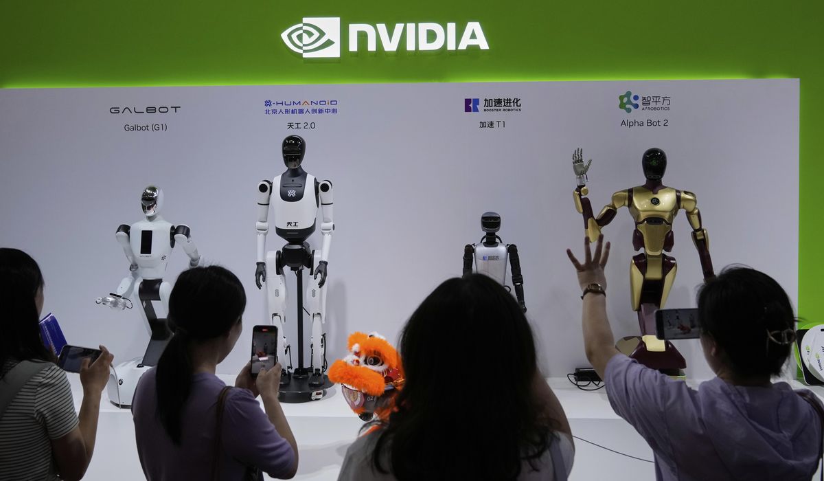 Nvidia’s AI chip sales surged again in latest quarter, but concerns about a tech bubble persist
