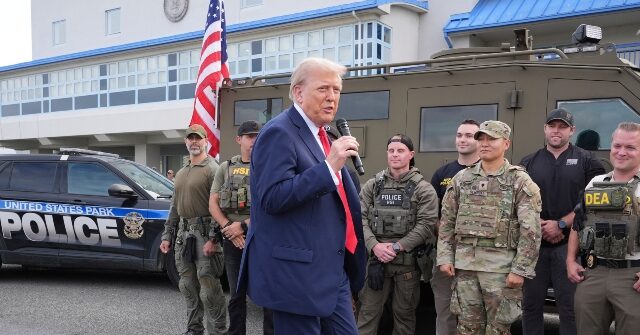 Donald Trump Joins Police, National Guard for D.C. Ride Along